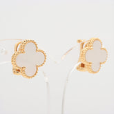 Van Cleef & Arpels Vintage Alhambra Mother of Pearl MOP Earrings